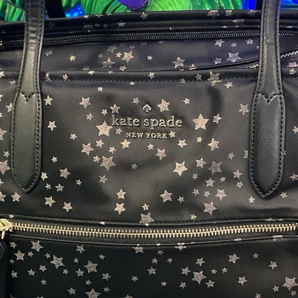 Kate Spade Black Starry Tote - Picture 2 of 4